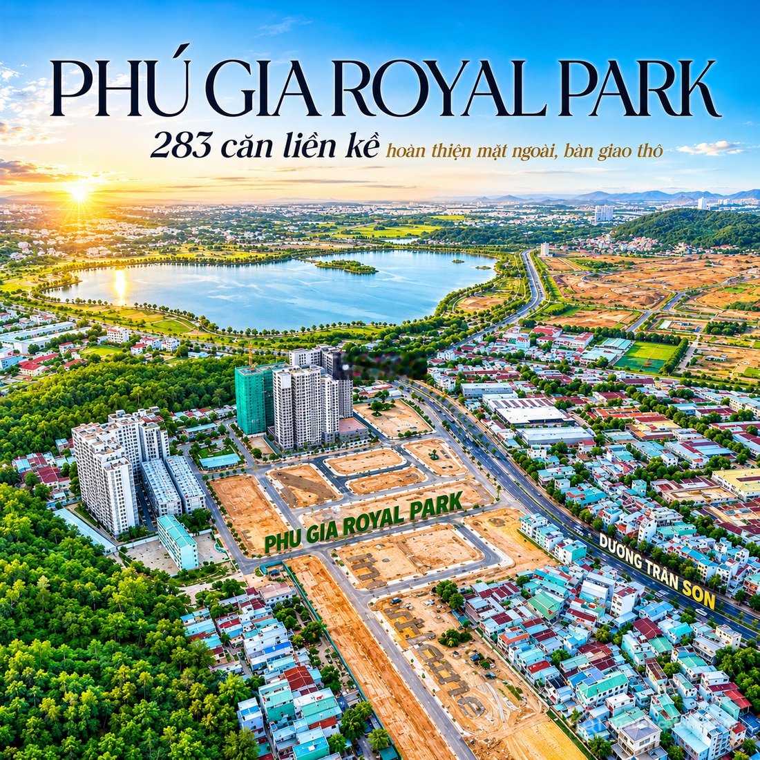 Bán nhà phố dự án: Bán Shophouse, nhà phố Phú Gia Royal Park Quy Nhơn. Giá 5,3 t