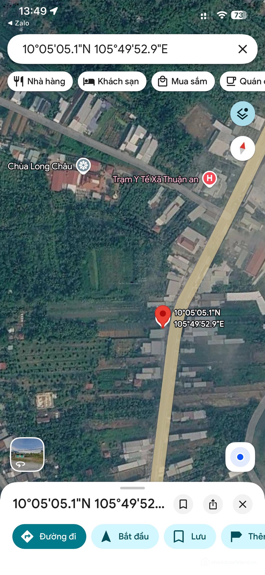 Bán đất thổ cư: Chính chủ cần bán mặt đất mặt tiền 910B kế bên cây xăng hiện hữu