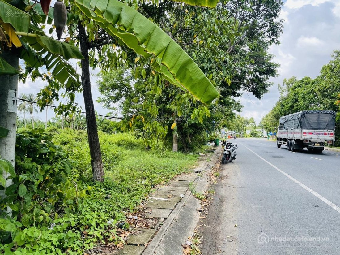Bán đất thổ cư: Sang lại nền đất (32x76=2.440m2) thổ cư 300m2 SHR MT đường nhựa 