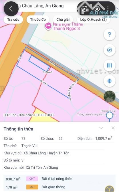 Bán đất thổ cư: Đất 2 mặt tiền tỉnh lộ 948, vị trí Kinh doanh, view đẹp ngắm núi