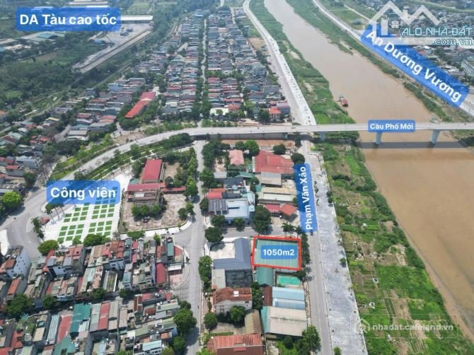Bán đất thổ cư: BÁN GẤP LÔ GÓC PHẠM VĂN XẢO VIEW SÔNG HỒNG 1050M2 THỔ CƯ GIÁ QUÁ