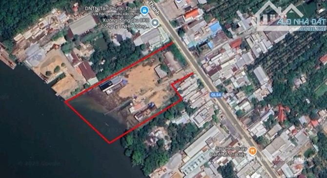 Bán kho, nhà xưởng: BÁN ĐẤT SKC 9.639M² 2 MẶT TIỀN QL54 & SÔNG HẬU – TÂN QUỚI, V
