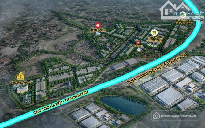 Bán đất thổ cư: lô đất 90m2 giá hơn 20tr/m2 tiếp giáp cao tốc hà nội -thái nguyê