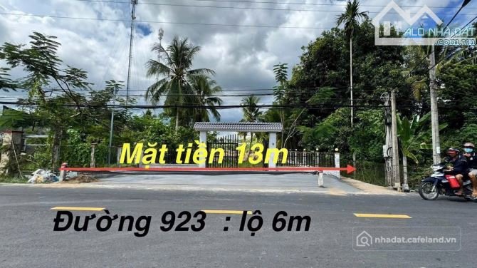 Bán đất thổ cư: ĐẤT DIỆN TÍCH LỚN MẶT TIỀN LỘ VÒNG CUNG TL 923 GẦN CẦU TÂY ĐÔ 90