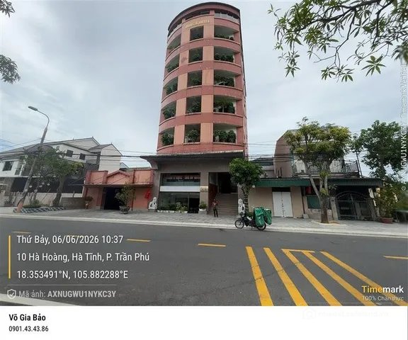 Bán nhà hàng - Khách sạn: KHÁCH SẠN 8 TẦNG MẶT TIỀN PHỐ HÀ HOÀNG, TP HÀ TĨNH.