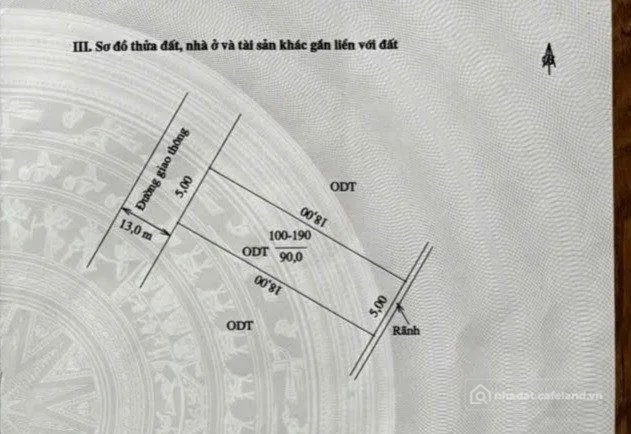 Bán đất thổ cư: Bán Đất 90m2 có sẵn 90 m2 thổ cư giá 3.6 tỷ tại Đường Anh Dũng P
