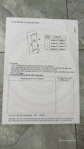 Bán đất thổ cư: Bán Đất lô góc 52.5m2 có sẵn 52.5 m2 thổ cư giá 2.3 tỷ tại - Chọ
