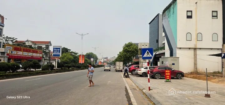 Bán đất thổ cư: Bán gấp lô góc đất 2 mặt tiền Liên Bảo, Vĩnh Yên DT90m MT6m Full