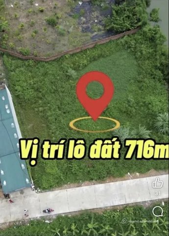 Bán đất thổ cư: Bán Đất 716m2 có sẵn 176.8 m2 thổ cư giá 1.36 tỷ tại - Chọn - Xã