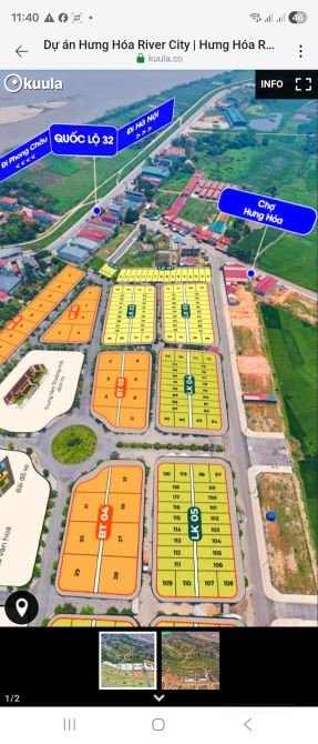 Bán đất thổ cư: Bán đất Hưng Hoá, Tam Nông, Phú Thọ, 85m2 hơn 1 TỶ