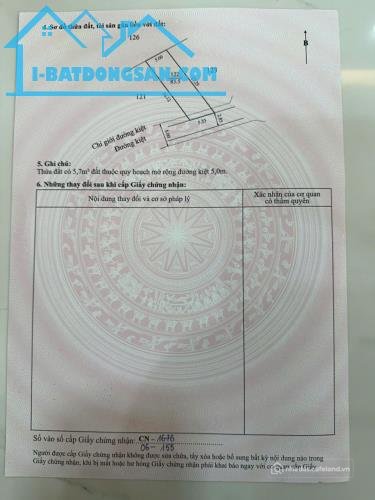 Bán nhà riêng: BÁN ĐẤT 83,5M2 MẶT TIỀN KIỆT ÔTÔ 26 LÝ NAM ĐẾ, PHƯỜNG AN HOÀ, TP 
