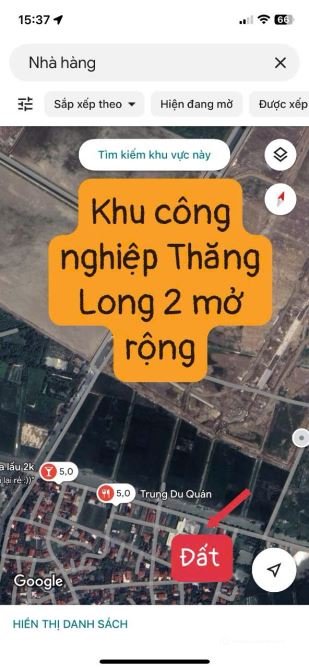 Bán đất thổ cư: Đón sóng Khu Thăng Long II mở rộng sát thôn Đống Thanh bán suất 