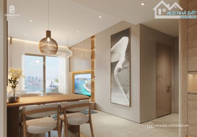 Bán căn hộ chung cư: Chủ cần bán căn hộ 2PN 63.6m2 Peninsula, mặt tiền sông Hàn,