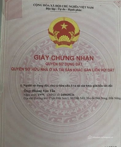 Bán đất thổ cư: Bán Đất 2294m2 có sẵn 200 m2 thổ cư giá 2.8 tỷ tại Đường Xã Đắk 