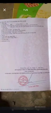 Bán đất thổ cư: Bán Đất 3081m2 giá 350 triệu tại Xã Ninh An Thị xã Ninh Hòa Khán