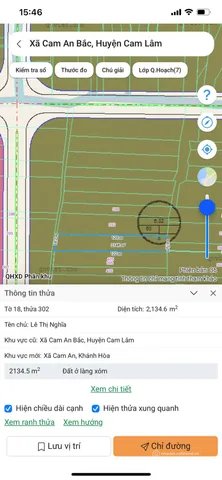 Bán đất thổ cư: Bán Đất 2134.6m2 giá 1.45 tỷ tại - Chọn - Xã Cam An Bắc Huyện Ca