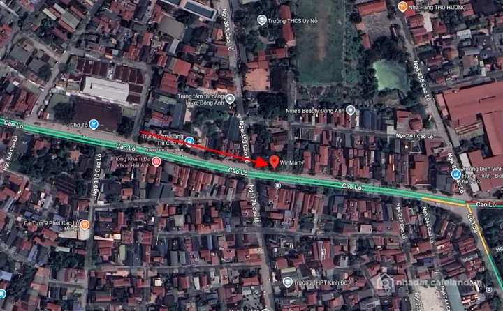 Bán đất thổ cư: Bán đất Mặt Phố Cao Lỗ Đông Anh HN 69m2 giá 1x tỷ LH 0385999322