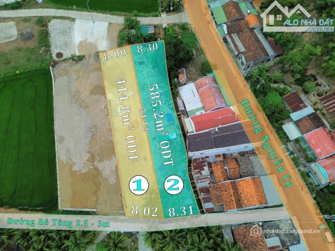 Bán đất thổ cư: BÁN 2 LÔ ĐẤT ODT - PHƯỜNG NINH HÒA GẦN QL, CAO TỐC - CẠNH BÊN ĐƯ