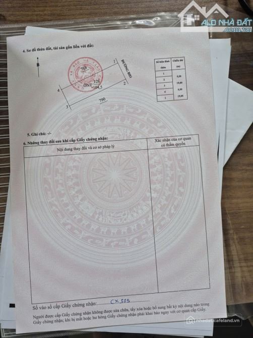 Bán đất thổ cư: CẦN BÁN GẤP LÔ ĐẤT 105M TẠI BẢO HÀ, MẶT ĐƯỜNG LIÊN TỈNH. GIÁ CHỈ