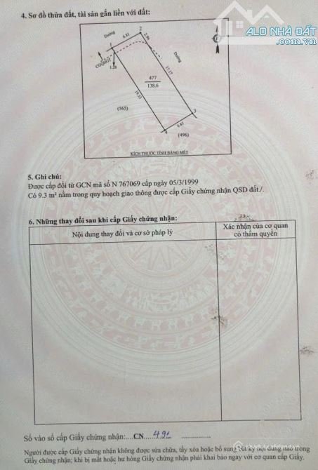 Bán đất thổ cư: Ba mặt tiền cân đối, đất Quán Bàu Vinh, Đường Hàn Quốc 18M thông