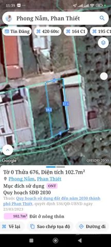 Bán đất thổ cư: Bán Đất 102.6m2 có sẵn 102.6 m2 thổ cư giá 900 triệu tại Xã Phon