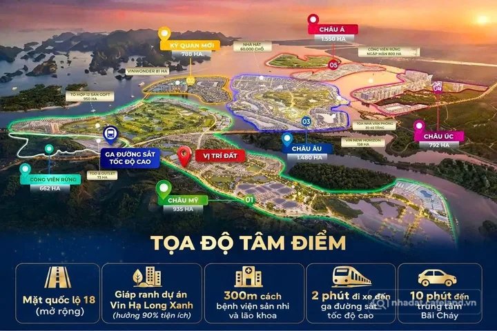 Bán đất thổ cư:  SỞ HỮU ĐẤT TUẦN CHÂU HƯỞNG 90% TIỆN ÍCH VIN HẠ LONG XANH GIÁ C