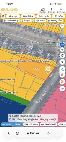 Bán đất thổ cư: Bán Đất 1500m2 giá 4 tỷ tại - Chọn - Thị trấn Phùng Huyện Đan Ph