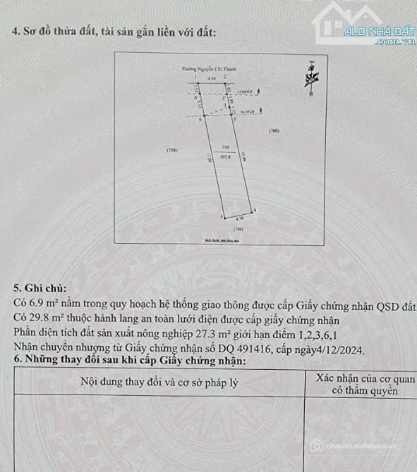Bán đất thổ cư: Bán lô 106m2 đường kinh doanh Nguyễn Chí Thanh - phường Hưng Đôn