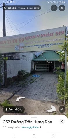 Bán đất thổ cư: Bán đất thổ cư mặt tiền đường Trần Hưng Đạo, Phường Châu Văn Liê