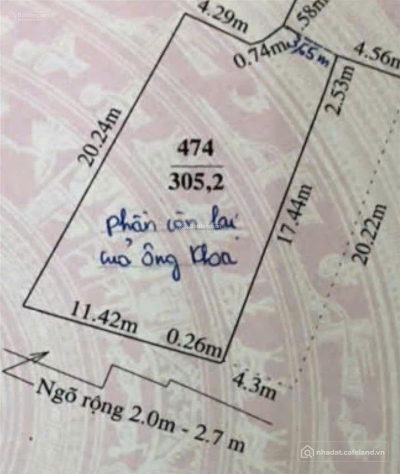 Bán đất thổ cư: Cần bán lô đất chính chủ 200m2 ngõ 605 hàm nghi, tp. thanh hóa