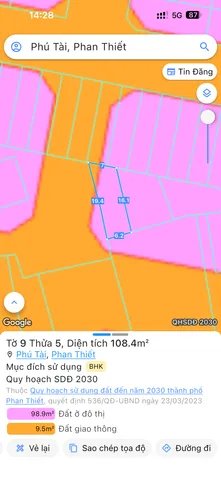 Bán đất thổ cư: Bán Đất 117m2 giá 800 triệu tại Đường Vũ Trọng Phụng Phường Phú 