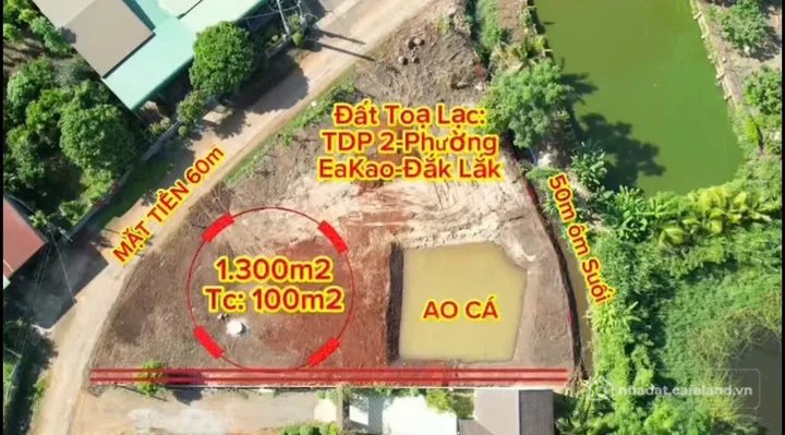 Bán đất thổ cư: Bán Đất 1300m2 có sẵn 100 m2 thổ cư giá 3.9 tỷ tại - Chọn - Xã E