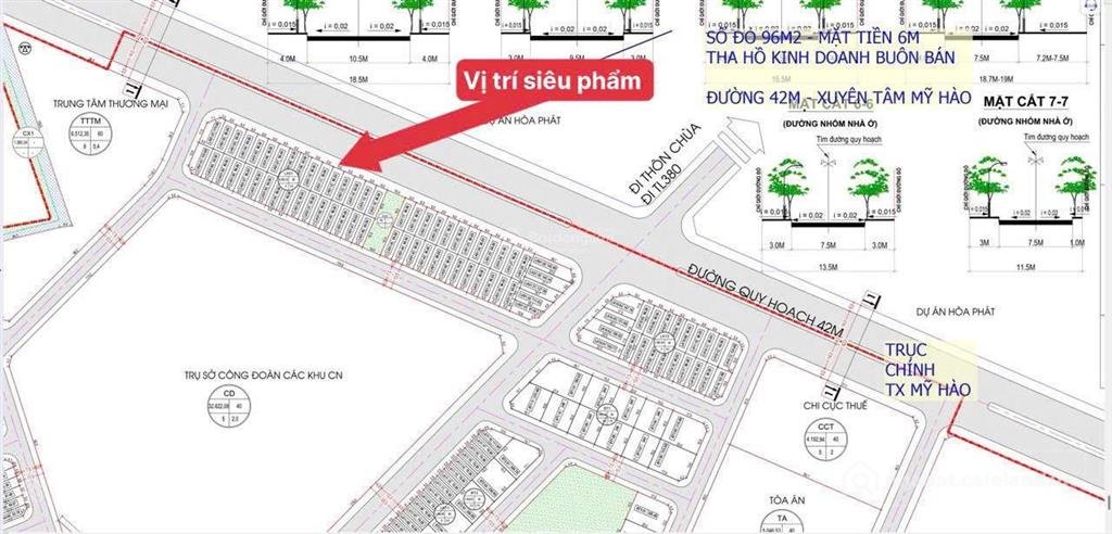 Bán đất thổ cư: Bán đất giãn dân phú đa phường bần mặt đường vũ văn cẩn đối diện