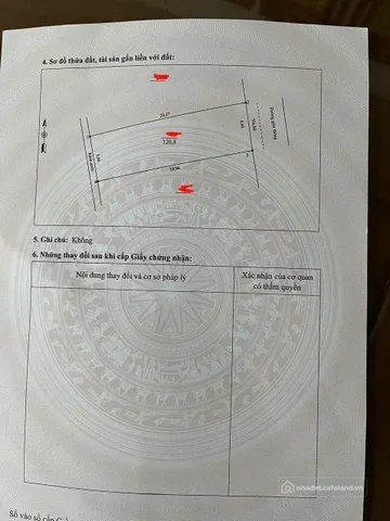 Bán đất thổ cư: Bán Đất 120m2 có sẵn 120 m2 thổ cư giá 2.9 tỷ tại Đường Lạc Long