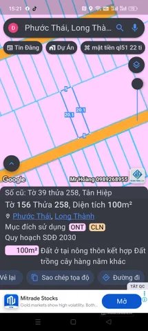 Bán đất thổ cư: Bán Đất 100m2 có sẵn 80 m2 thổ cư giá 1.45 tỷ tại - Chọn - Xã Tâ