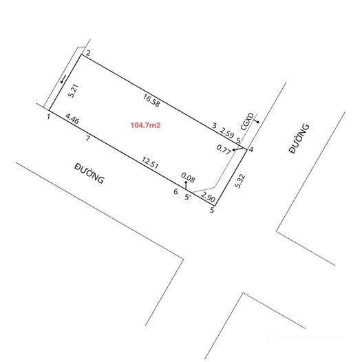 Bán đất thổ cư: Bán đất lô góc Hưng Dũng, gần Bệnh viện Cửa Đông, 104.7m2