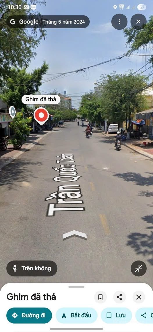 Bán đất thổ cư: Bán lô đất mặt tiền đường Trần Quốc Toản, phường Quy Nhơn, diện 