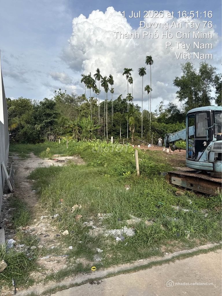 Bán đất thổ cư: Bán đất thổ cư 100m2 An Tây Cũ, Phường Tây Nam, TP.HCM