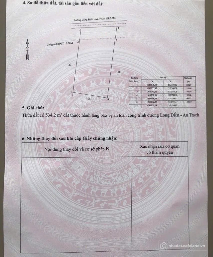 Bán đất nông, lâm nghiệp: Bán đất Ấp Thạnh 1, Long Điền, Đông Hải, Bạc Liêu, 1,6