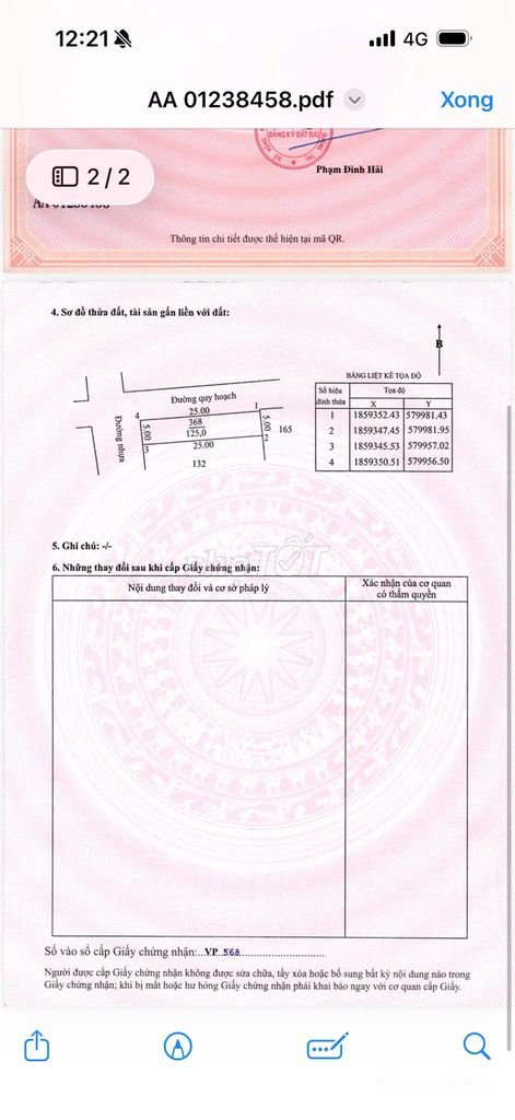Bán đất thổ cư: Bán Lô Đất 2 Mặt Tiền Trung Tâm Thị Trấn Cam Lộ 125m2, Xây nhà ở