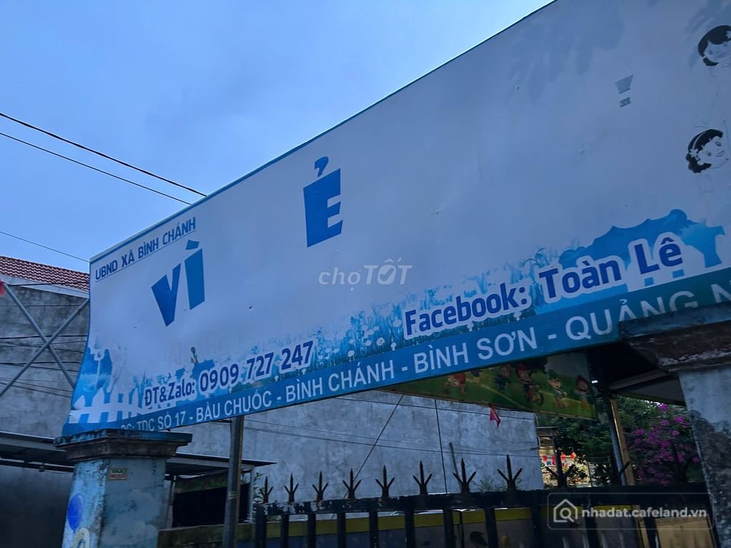 Bán đất thổ cư: Bán đất Đường Bầu Chuốc, Bình Sơn, 950 triệu, 120 m2, pháp lý đầ