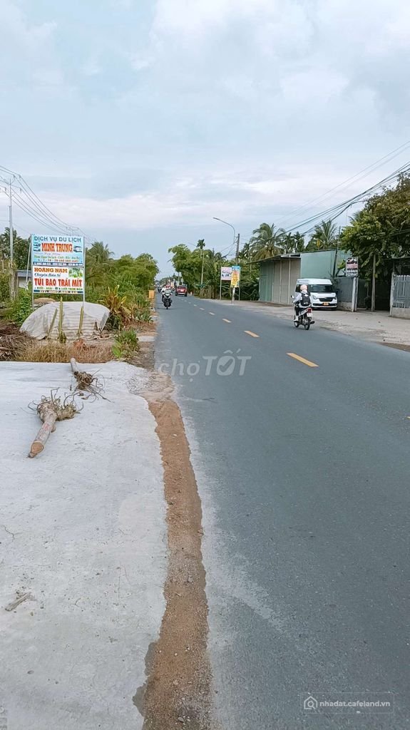 Bán đất thổ cư: bán đất mặt tiền quốc lộ 54 gần cầu cống số 2 xã Tân Quới vĩnh l