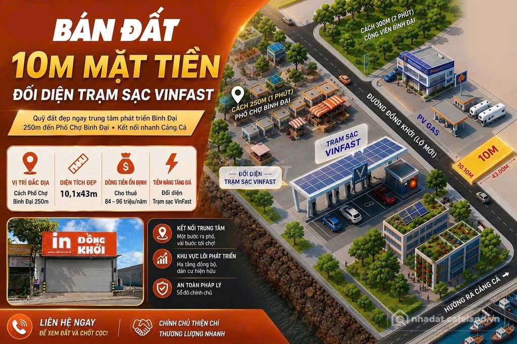 Bán đất nền dự án: Bán nhà đất đối diện trạm VINFAST. 6 tỷ, 431m2, chính chủ hot