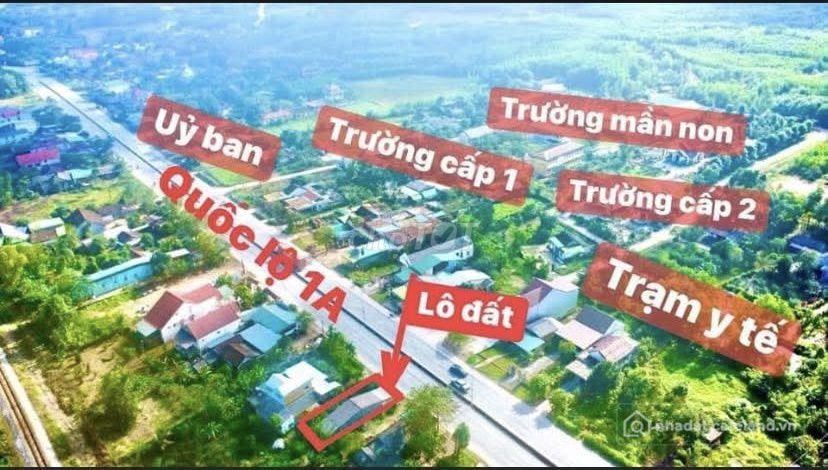 Bán nhà riêng:  Bán nhà mặt tiền quốc lộ 1 A