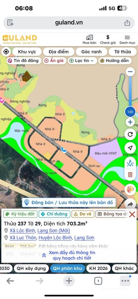 Bán đất thổ cư: Đất đẹp ngã 3 Mẫu Sơn - Vị trí đắc địa, sổ hồng trao tay