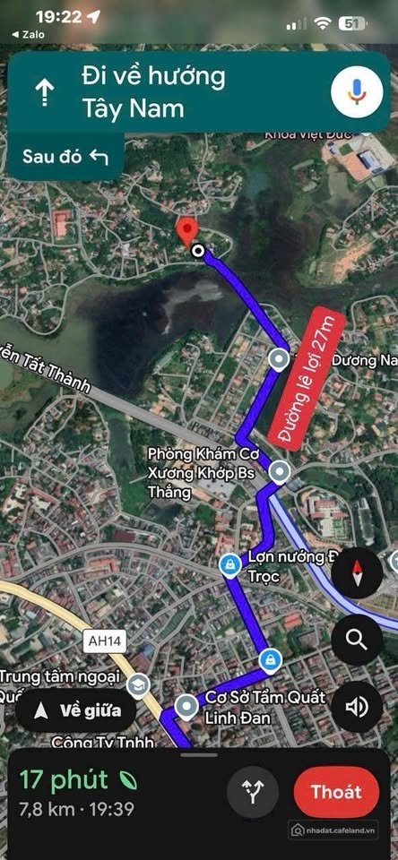 Bán đất thổ cư: Bán đất nền 95,2m2 tại khu 7, phường Vân Phú, Việt Trì
