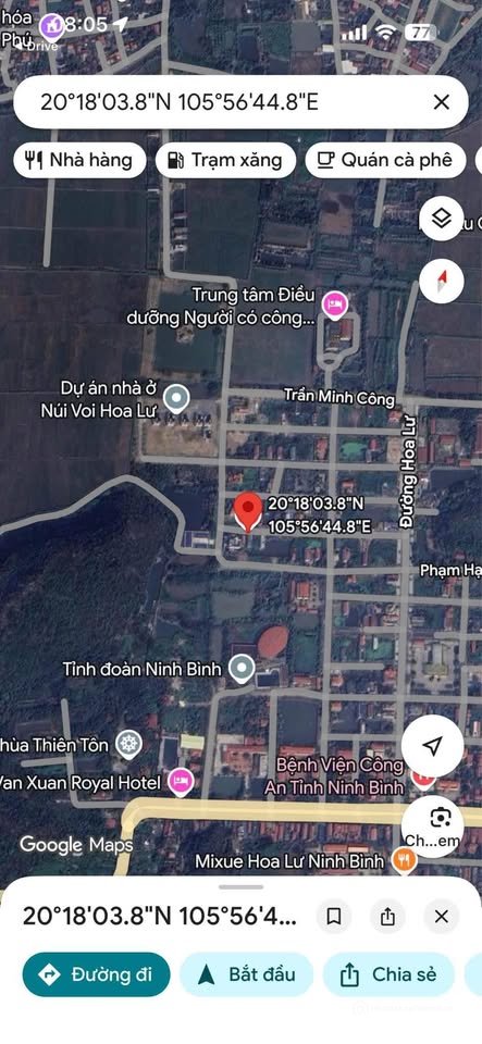 Bán đất thổ cư: Đất 85m2 tại khu Đầm Sen Thiên Tôn, Hoa Lư, Ninh Bình