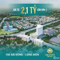 Chung cư cao cấp TSG Lotus Sài Đồng, view Vinhomes Riverside –CK 3%, lãi suất 0%