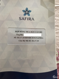 Bán căn hộ Safira 1+1PN (căn hiếm có hoa viên ngay tầng)