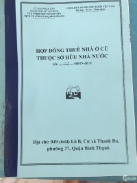 Bán nhà mặt tiền Cư Xá Thanh Đa, Lô B, Bình Thạnh, tiện kinh doanh